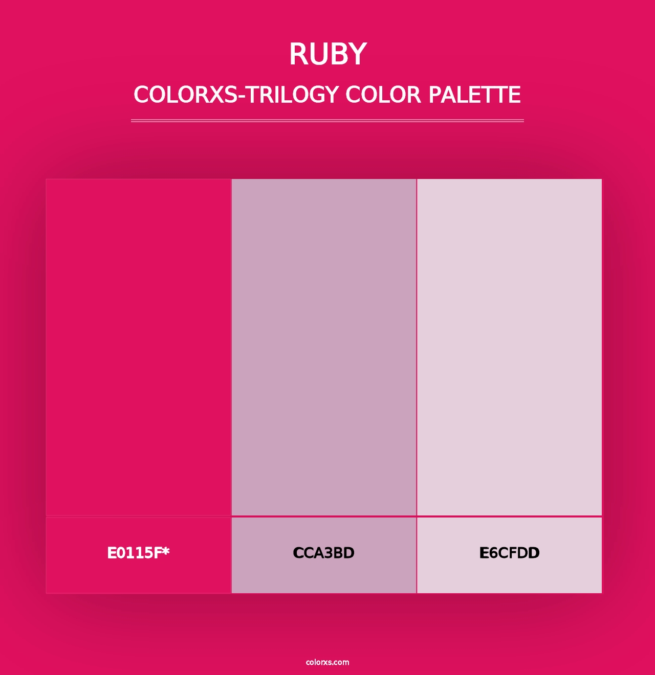 Ruby - Colorxs Trilogy Palette