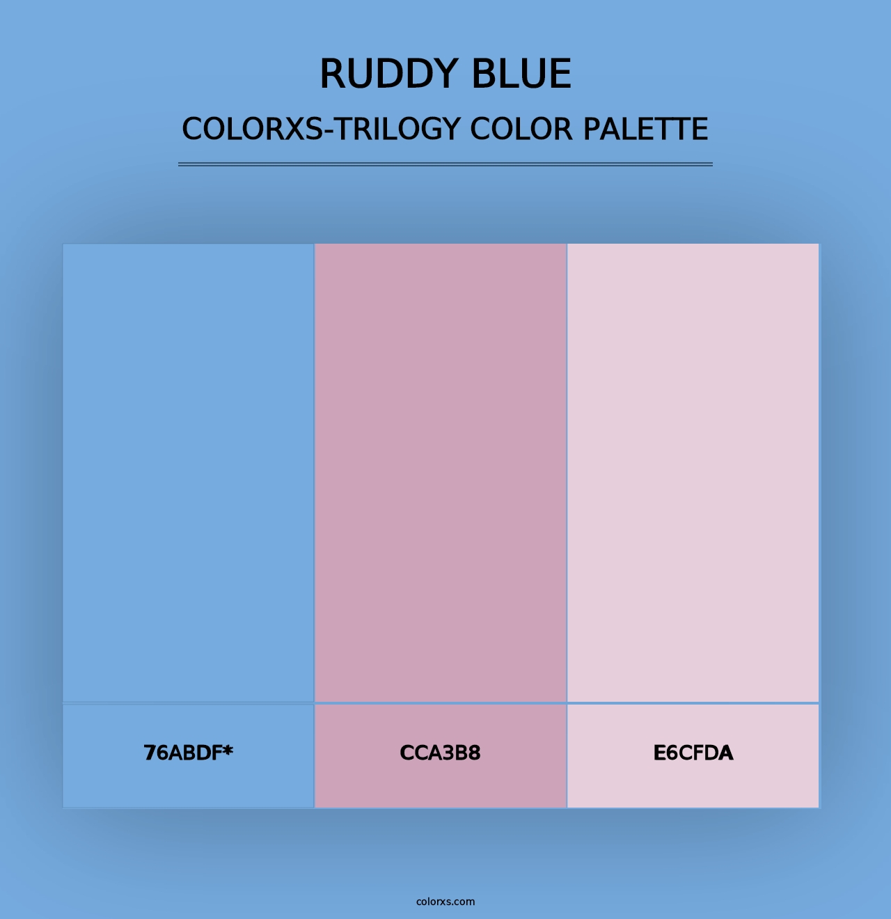 Ruddy Blue - Colorxs Trilogy Palette