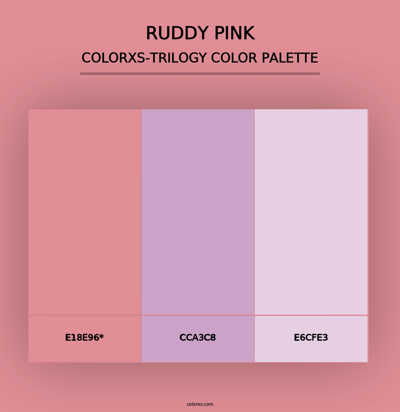 Ruddy Pink - Colorxs Trilogy Palette