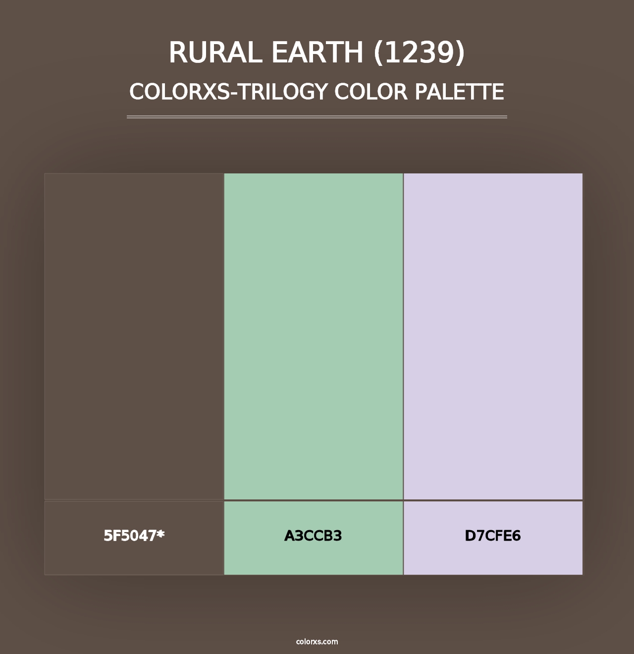 Rural Earth (1239) - Colorxs Trilogy Palette