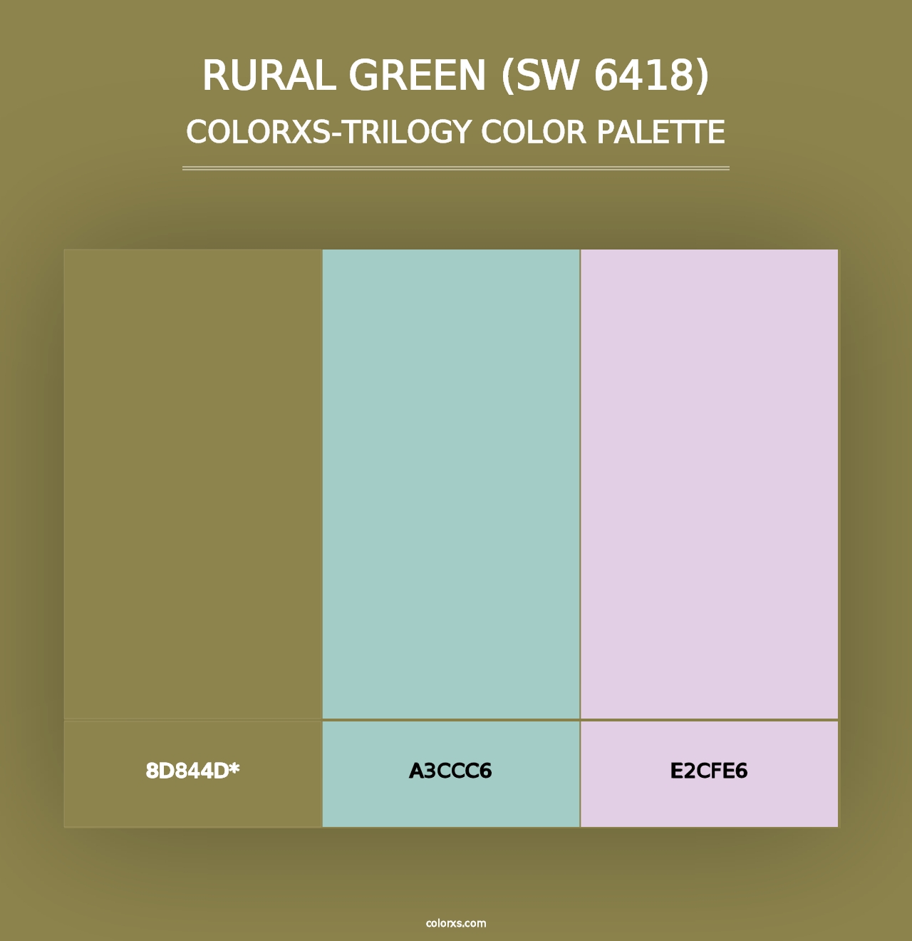 Rural Green (SW 6418) - Colorxs Trilogy Palette