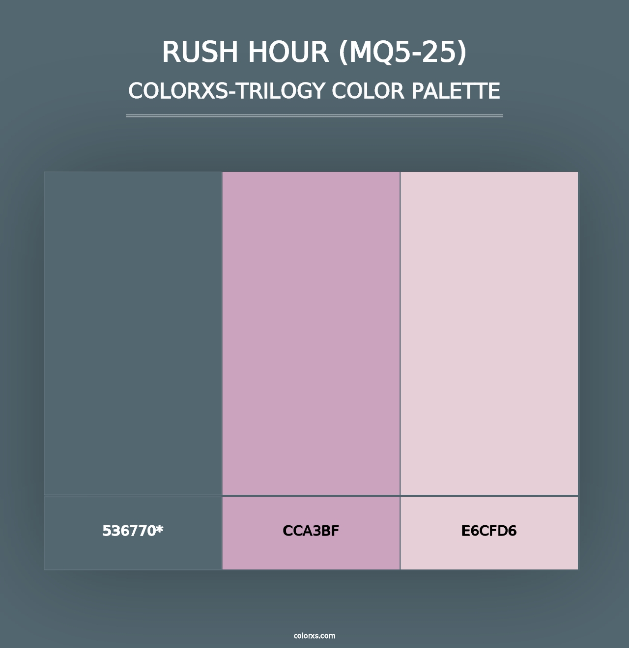 Rush Hour (MQ5-25) - Colorxs Trilogy Palette