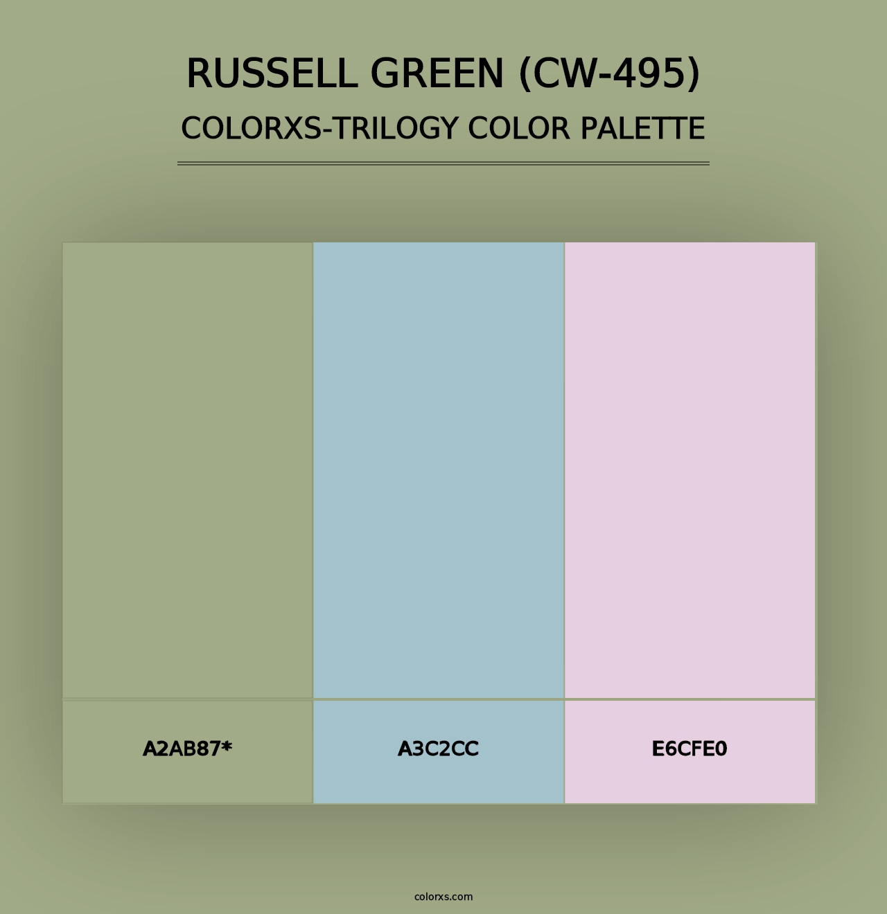 Russell Green (CW-495) - Colorxs Trilogy Palette