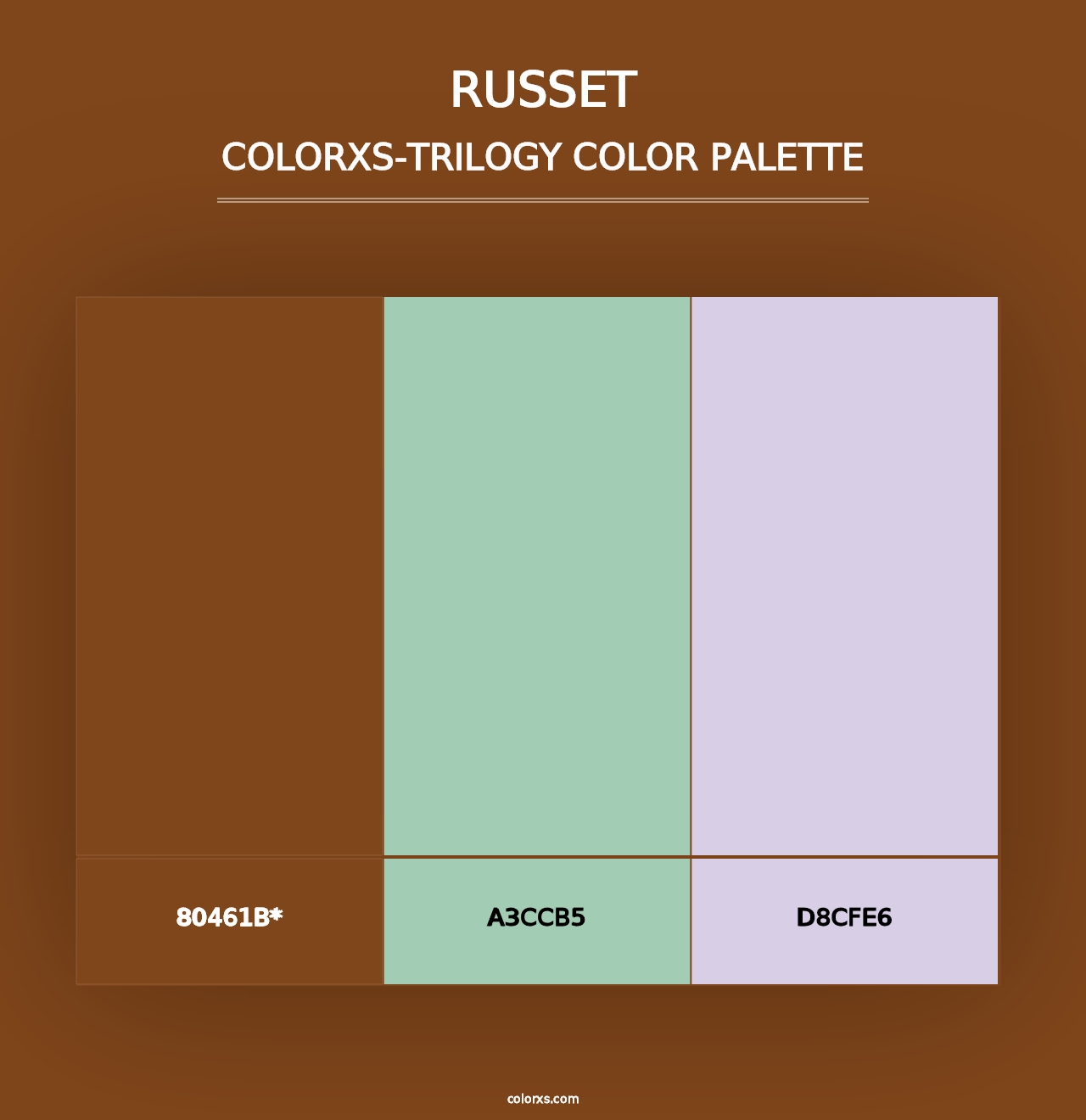 Russet - Colorxs Trilogy Palette