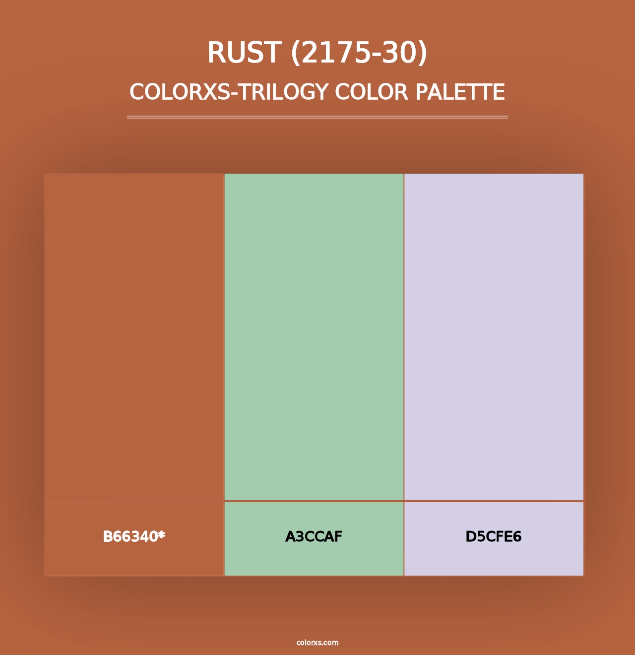 Rust (2175-30) - Colorxs Trilogy Palette