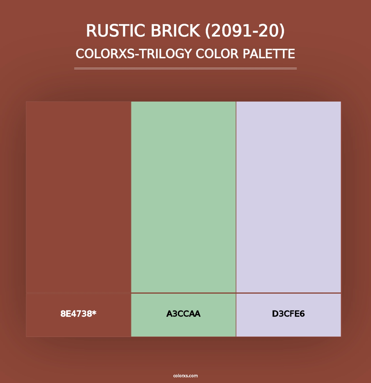 Rustic Brick (2091-20) - Colorxs Trilogy Palette