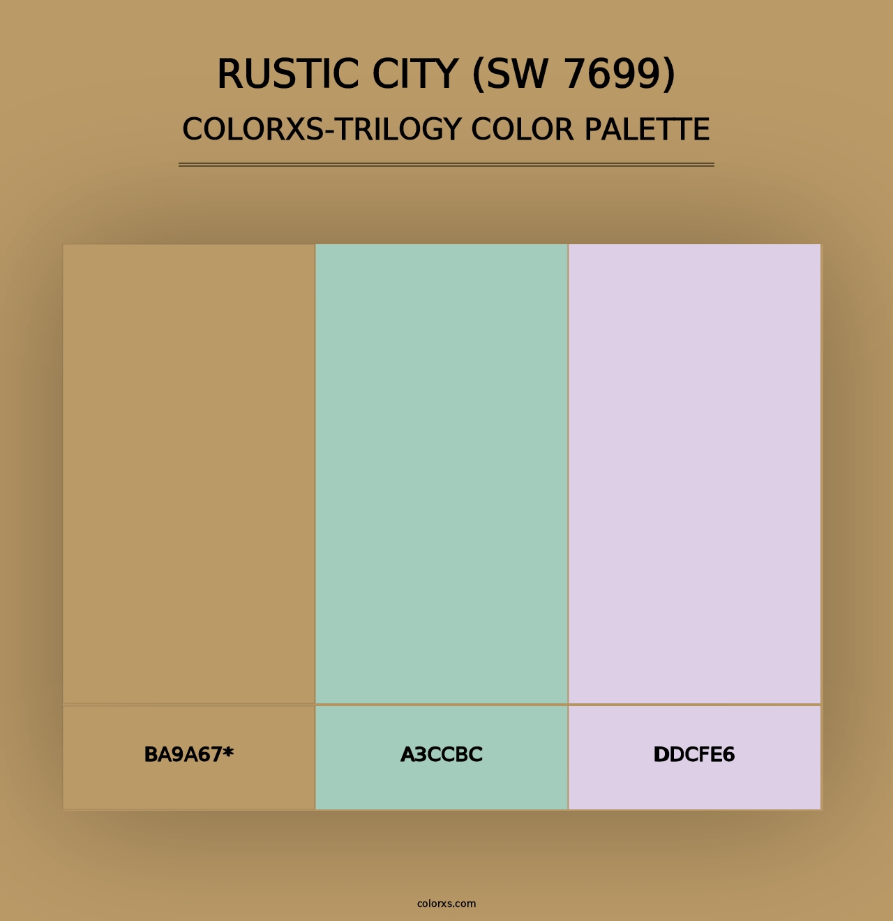 Rustic City (SW 7699) - Colorxs Trilogy Palette