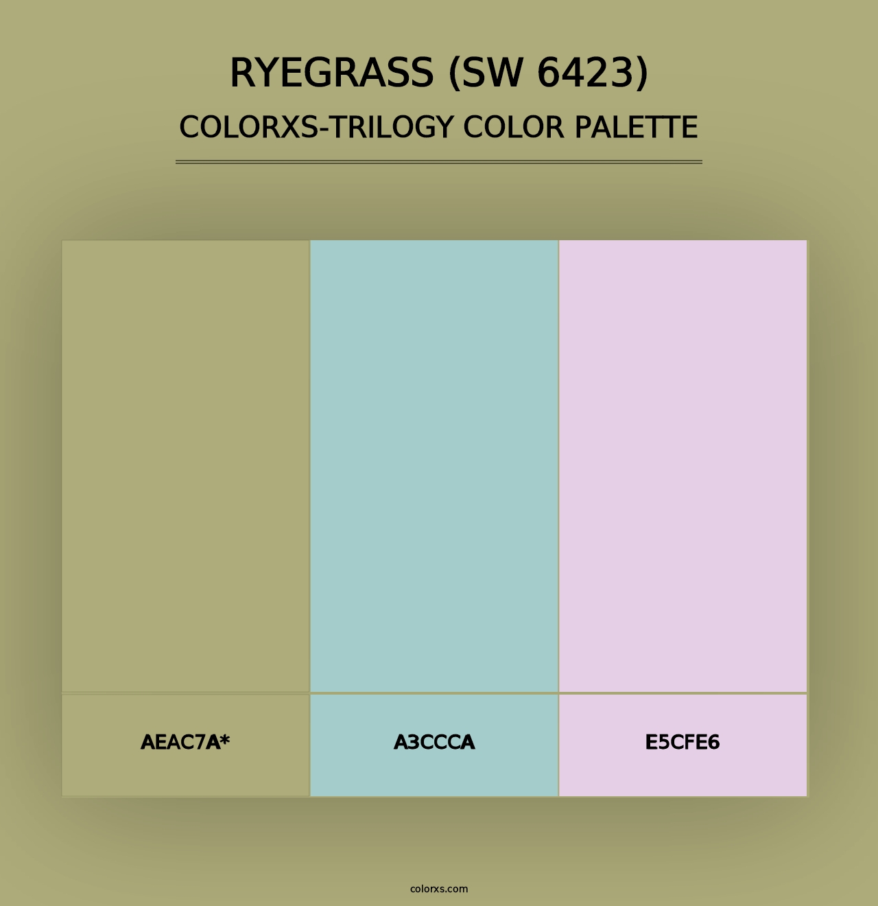 Ryegrass (SW 6423) - Colorxs Trilogy Palette