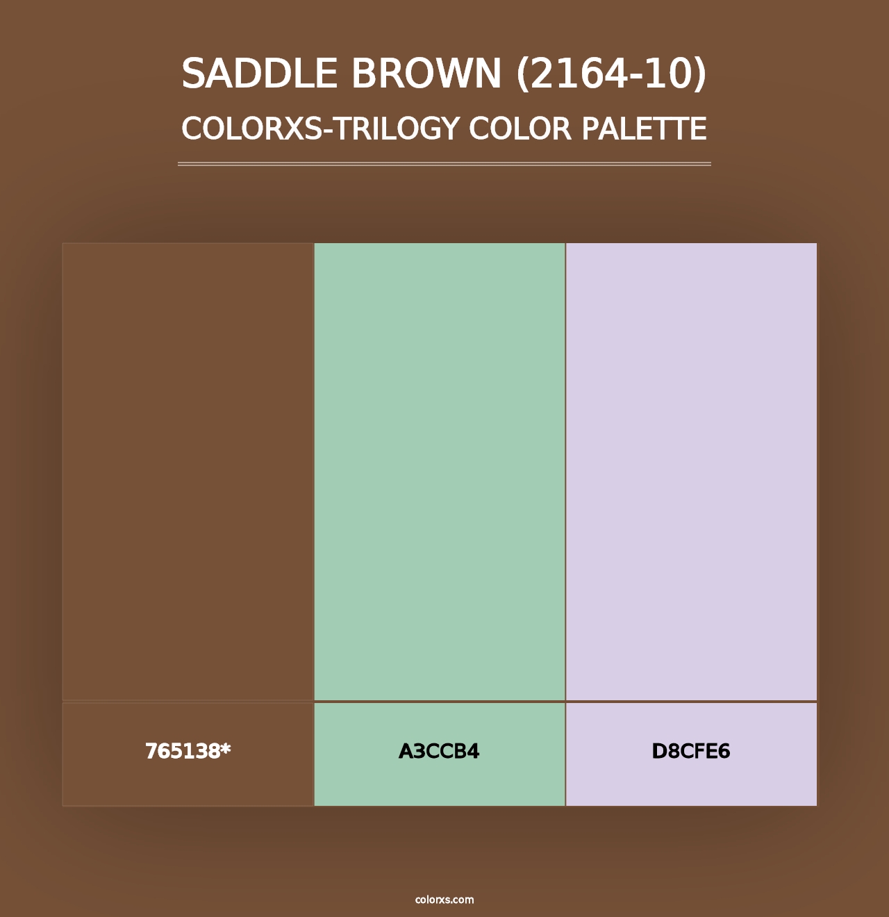 Saddle Brown (2164-10) - Colorxs Trilogy Palette