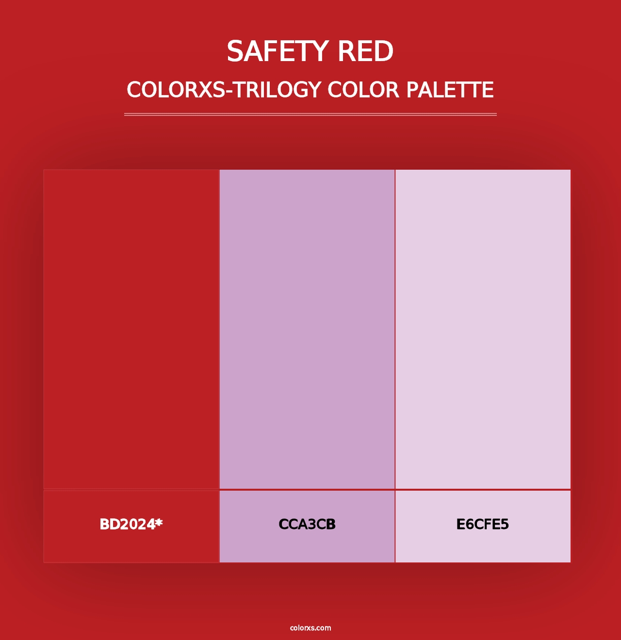 Safety Red - Colorxs Trilogy Palette