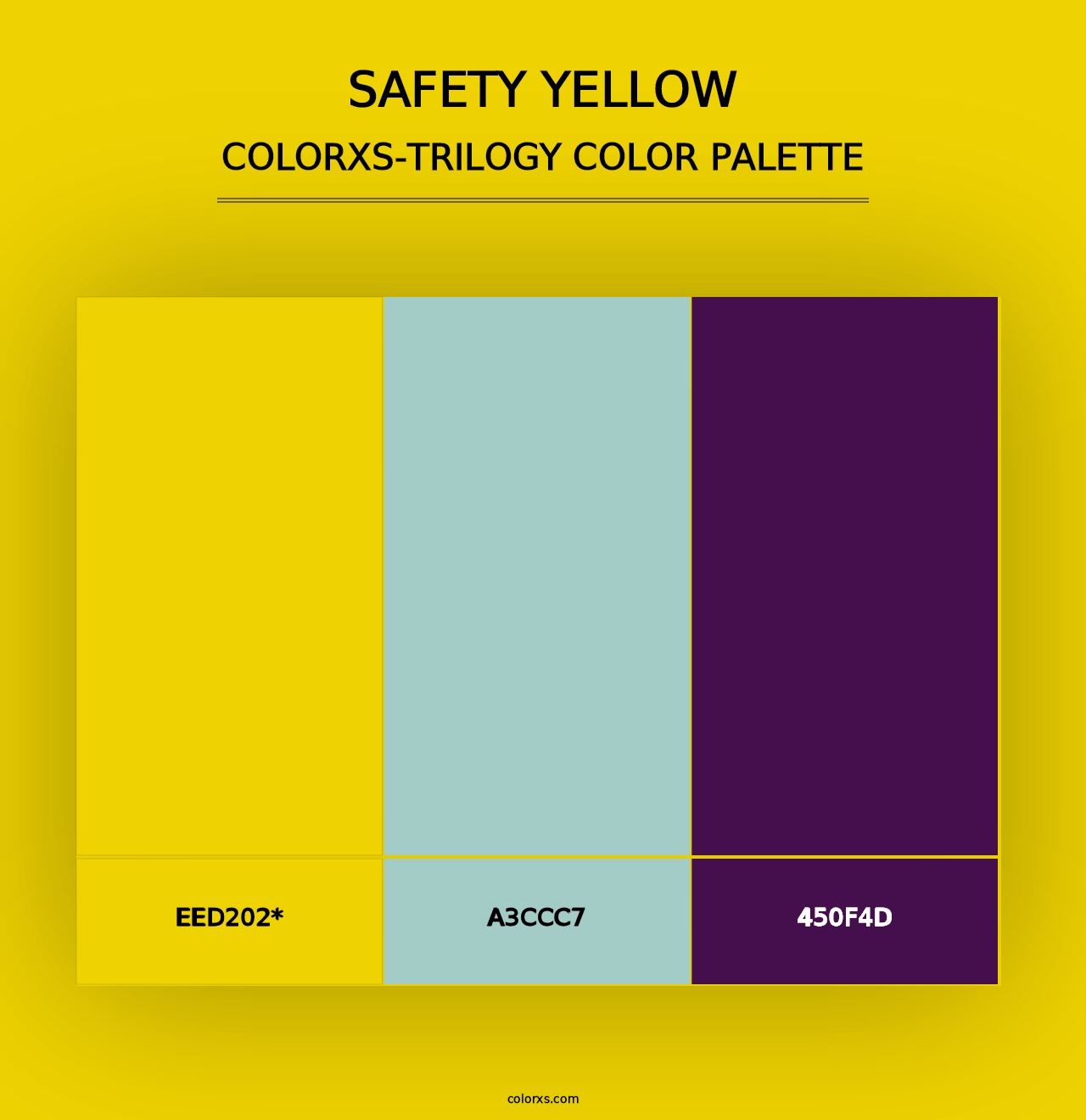 Safety Yellow - Colorxs Trilogy Palette