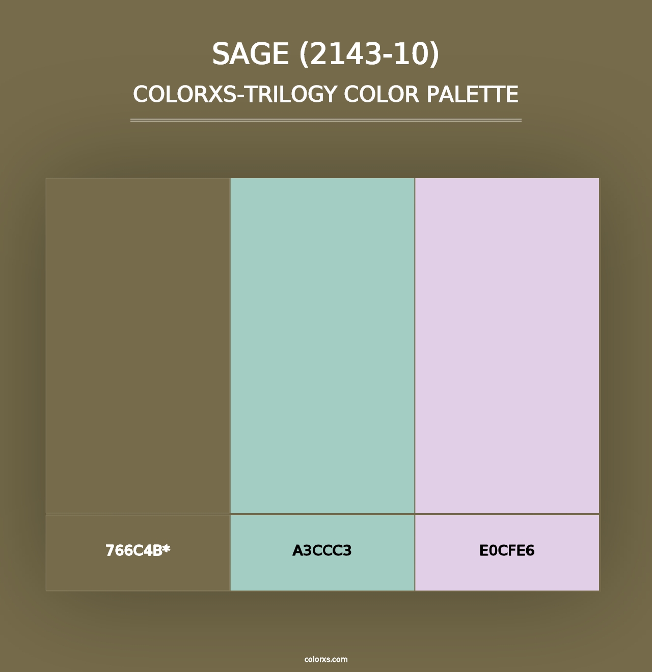 Sage (2143-10) - Colorxs Trilogy Palette