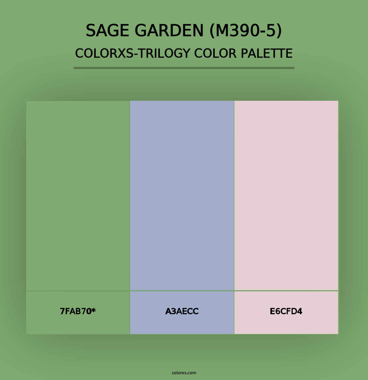 Sage Garden (M390-5) - Colorxs Trilogy Palette