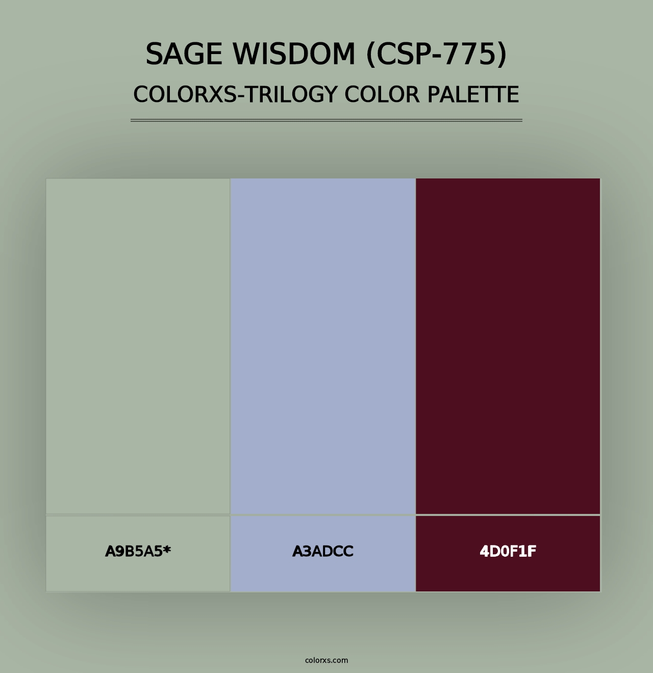 Sage Wisdom (CSP-775) - Colorxs Trilogy Palette