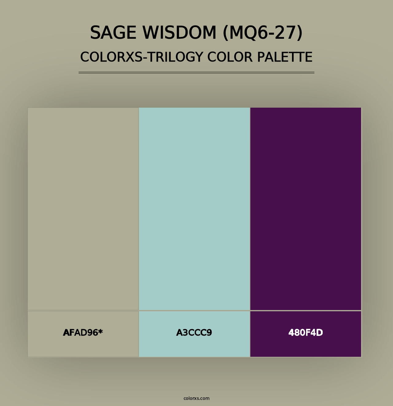 Sage Wisdom (MQ6-27) - Colorxs Trilogy Palette