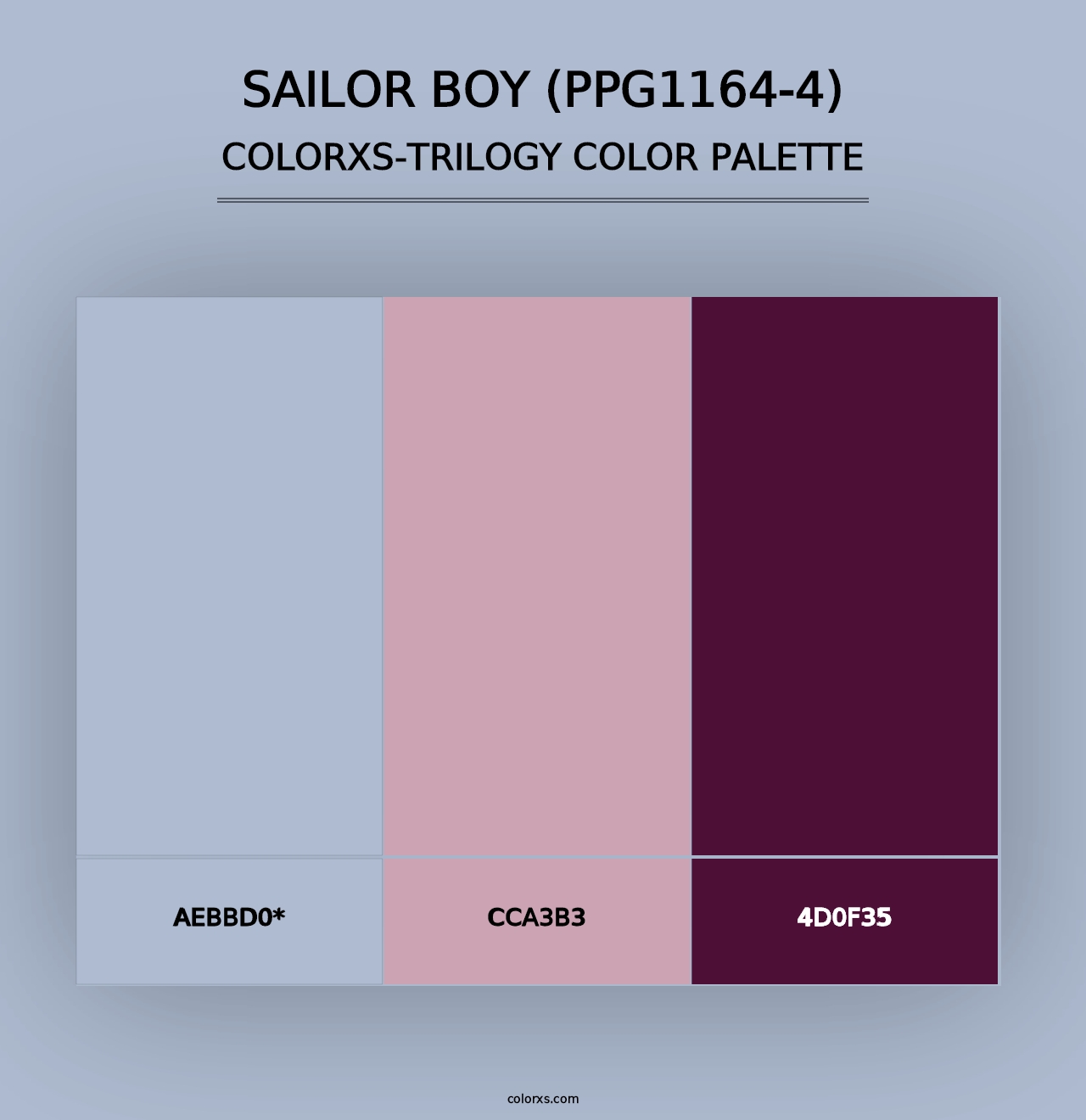 Sailor Boy (PPG1164-4) - Colorxs Trilogy Palette