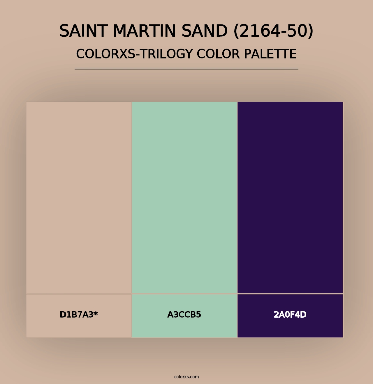 Saint Martin Sand (2164-50) - Colorxs Trilogy Palette