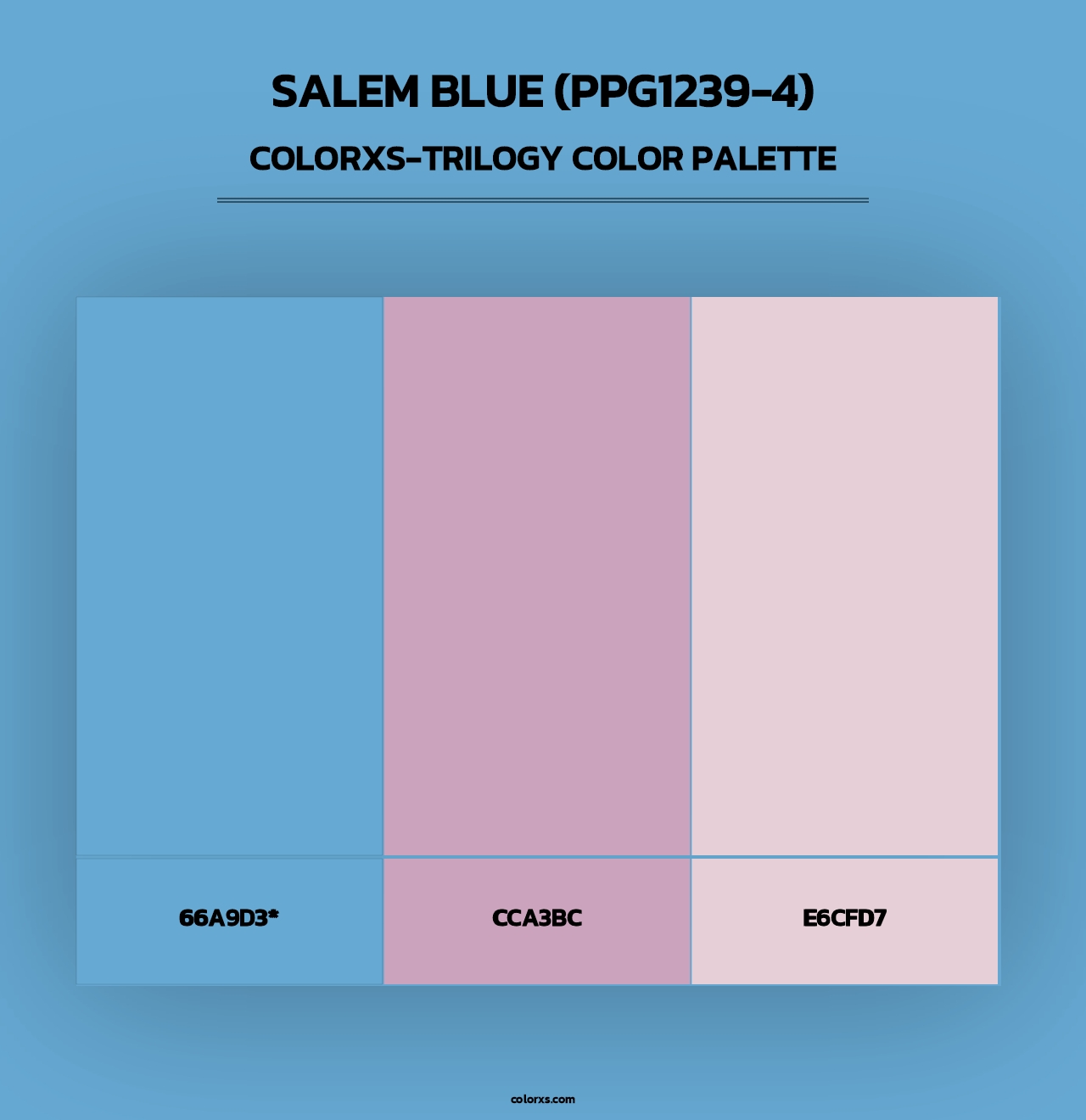 Salem Blue (PPG1239-4) - Colorxs Trilogy Palette