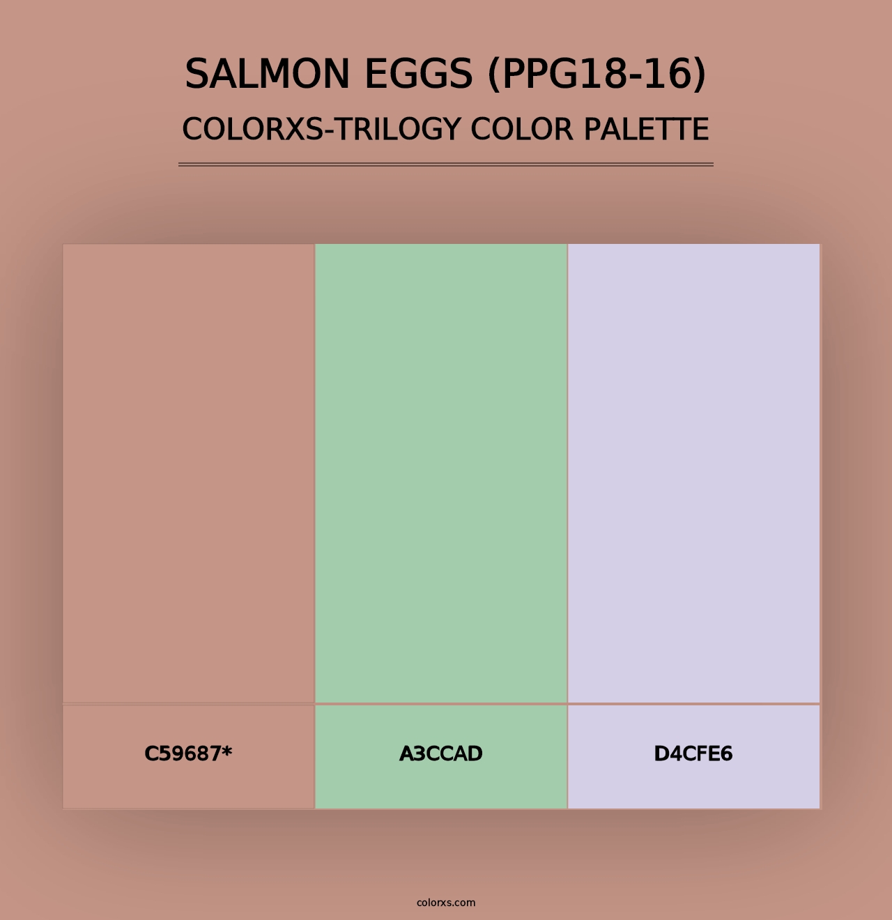 Salmon Eggs (PPG18-16) - Colorxs Trilogy Palette