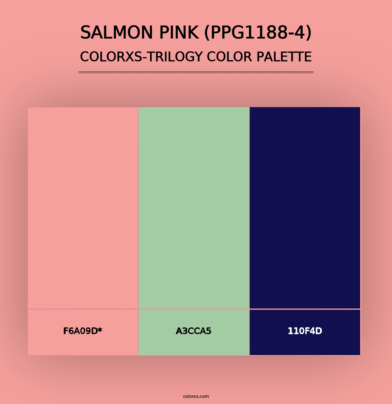 Salmon Pink (PPG1188-4) - Colorxs Trilogy Palette