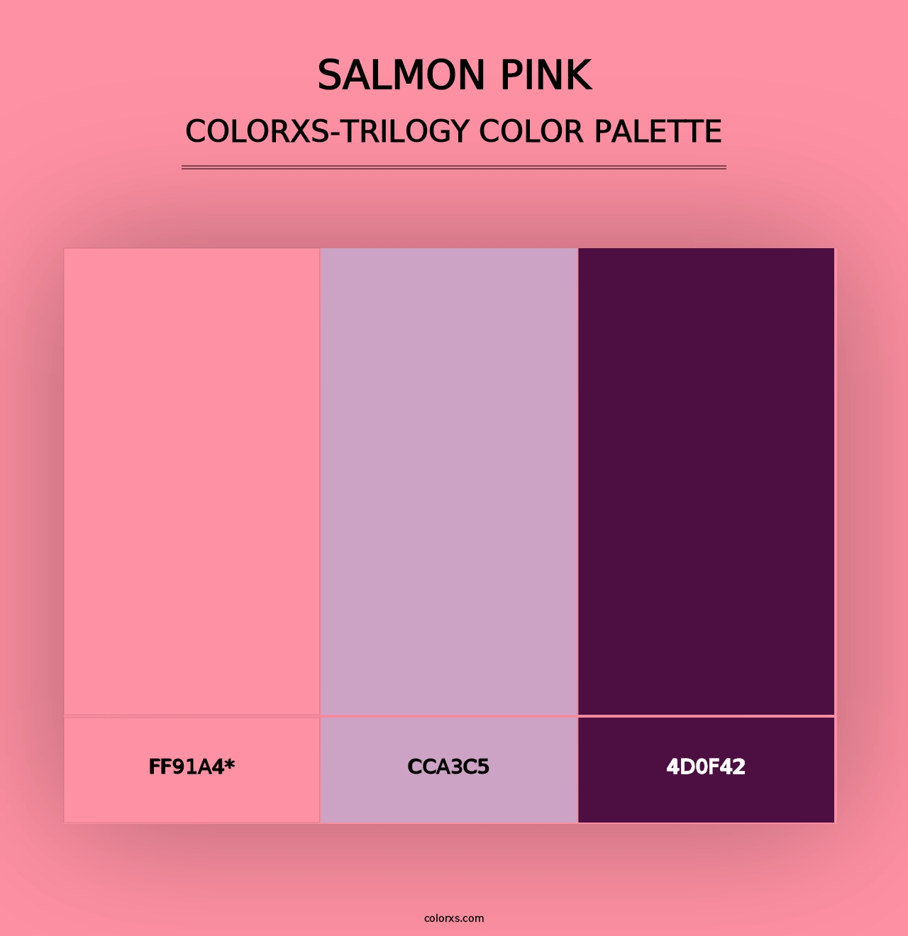 Salmon Pink - Colorxs Trilogy Palette