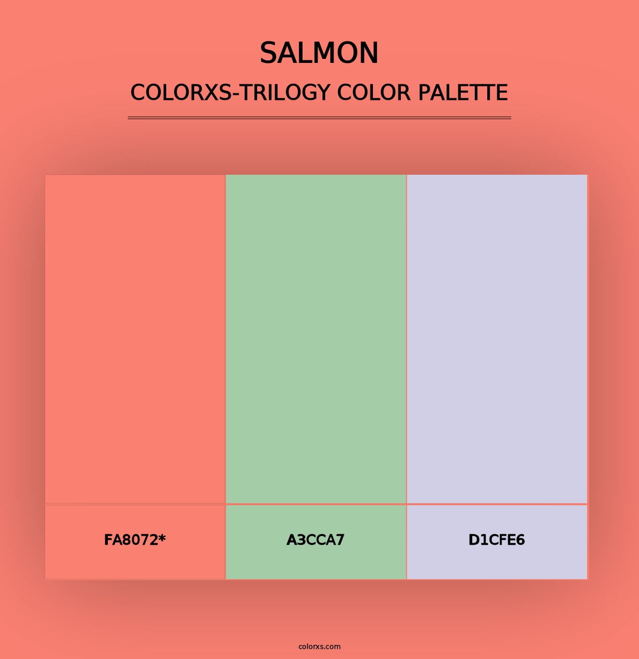 Salmon - Colorxs Trilogy Palette