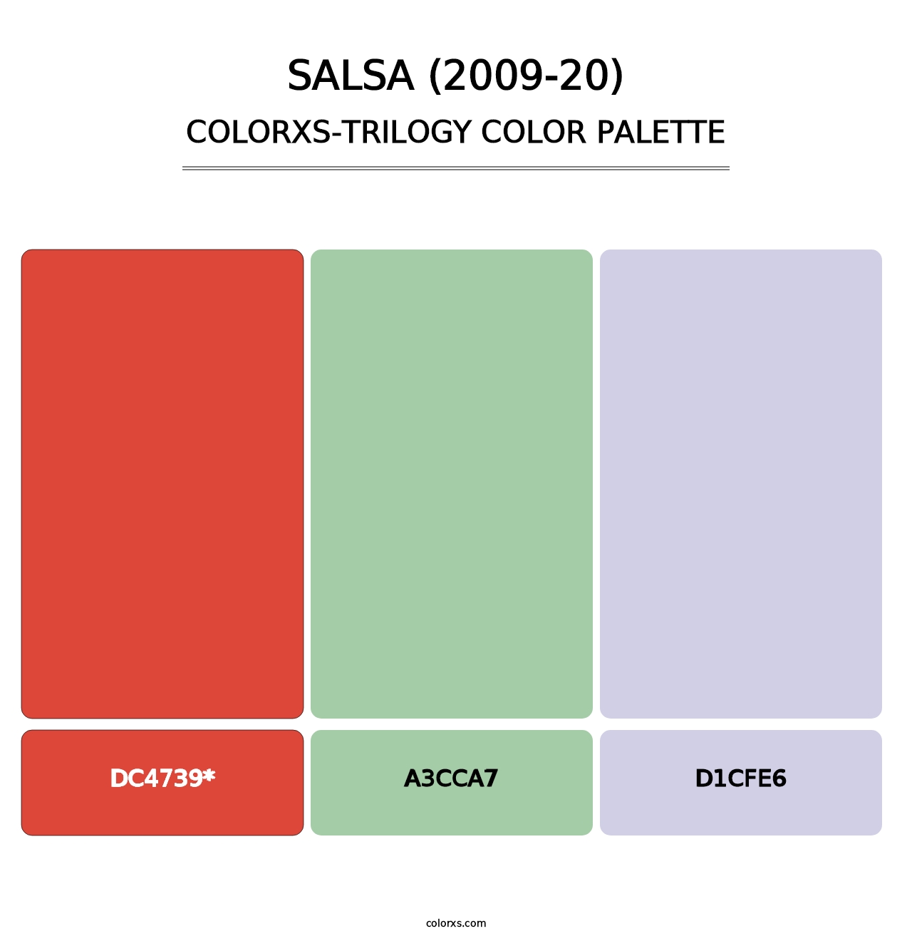 Salsa (2009-20) - Colorxs Trilogy Palette