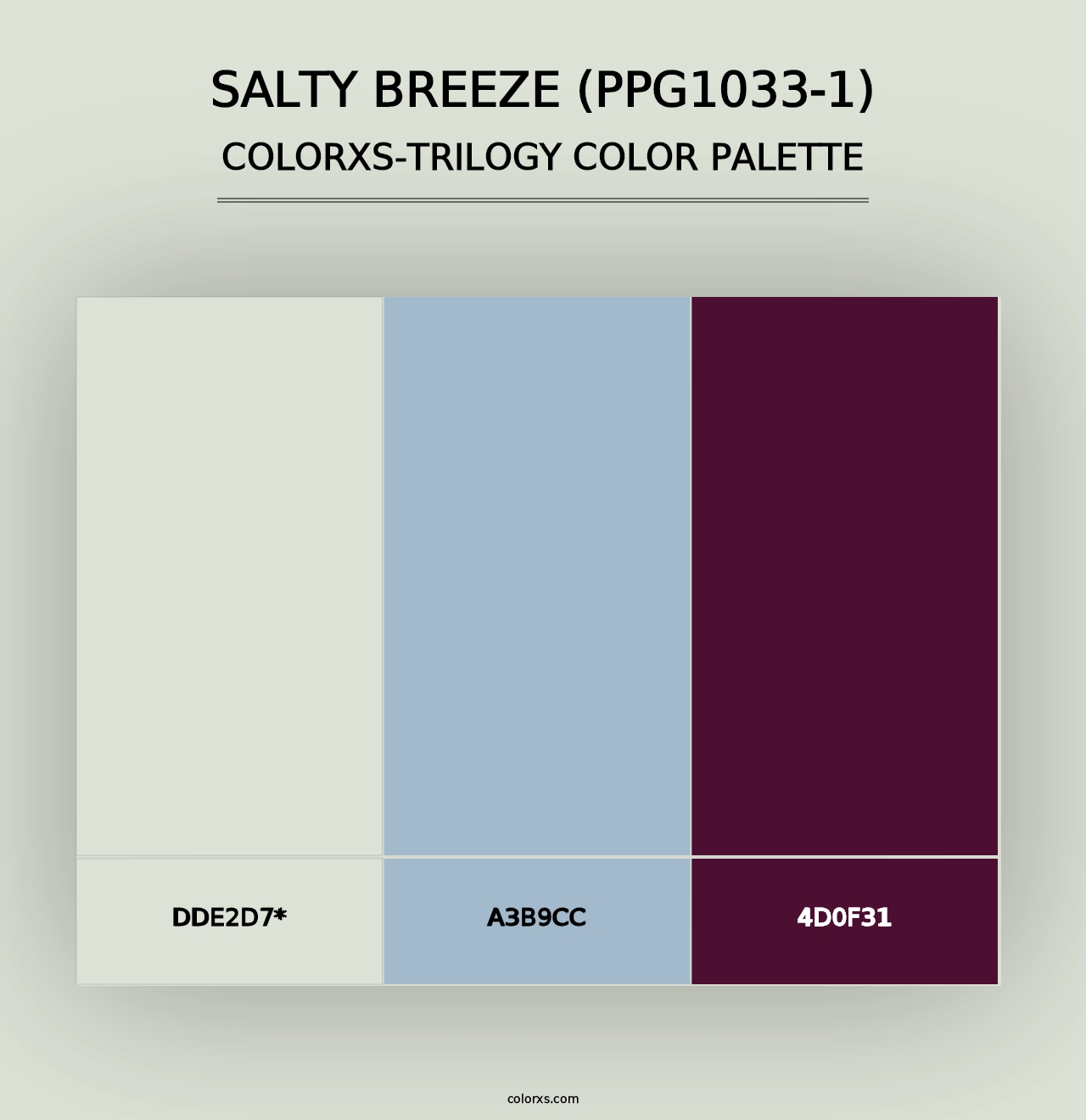 Salty Breeze (PPG1033-1) - Colorxs Trilogy Palette