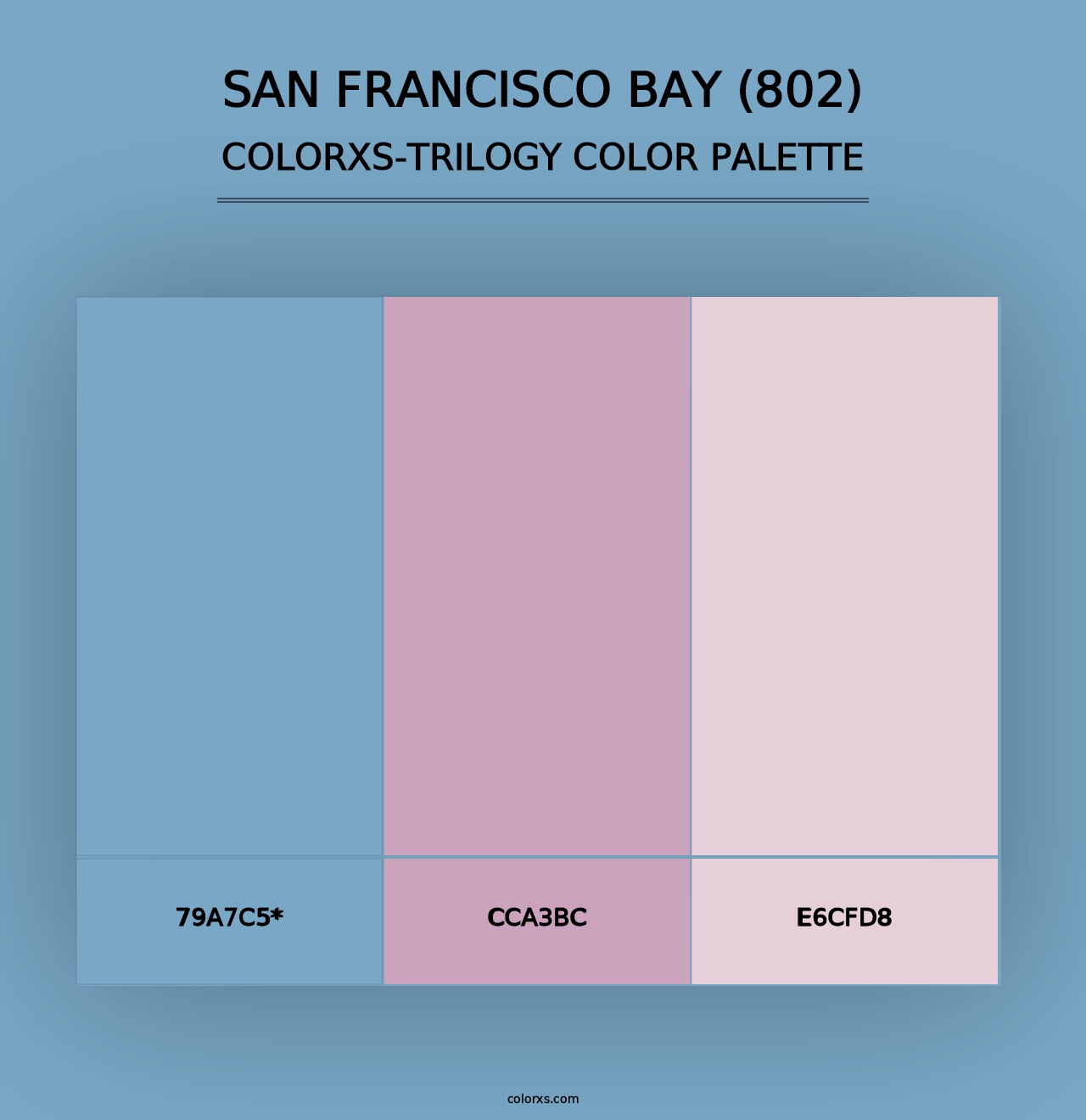 San Francisco Bay (802) - Colorxs Trilogy Palette