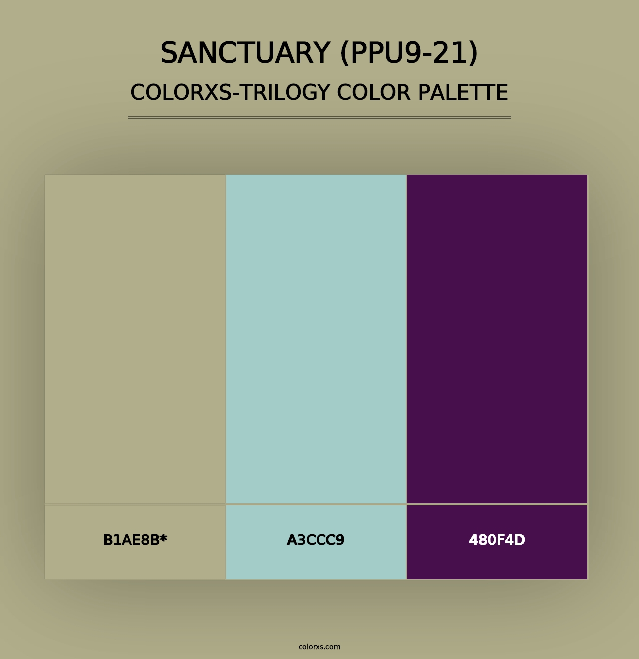 Sanctuary (PPU9-21) - Colorxs Trilogy Palette