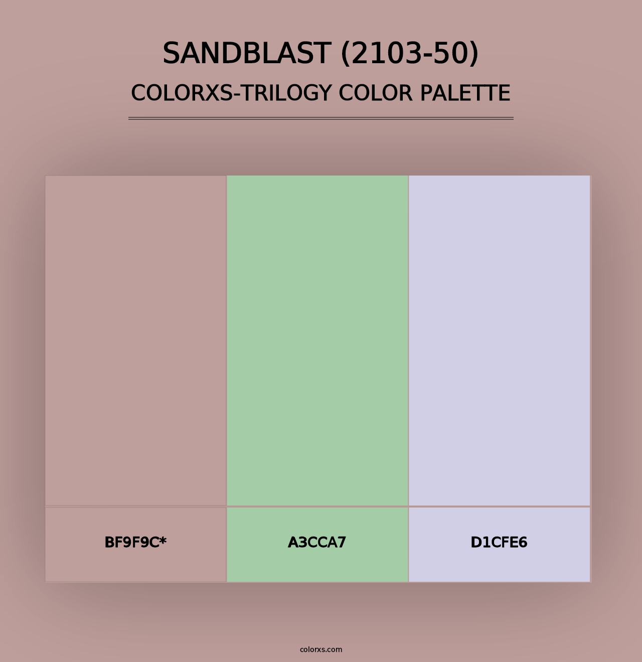 Sandblast (2103-50) - Colorxs Trilogy Palette