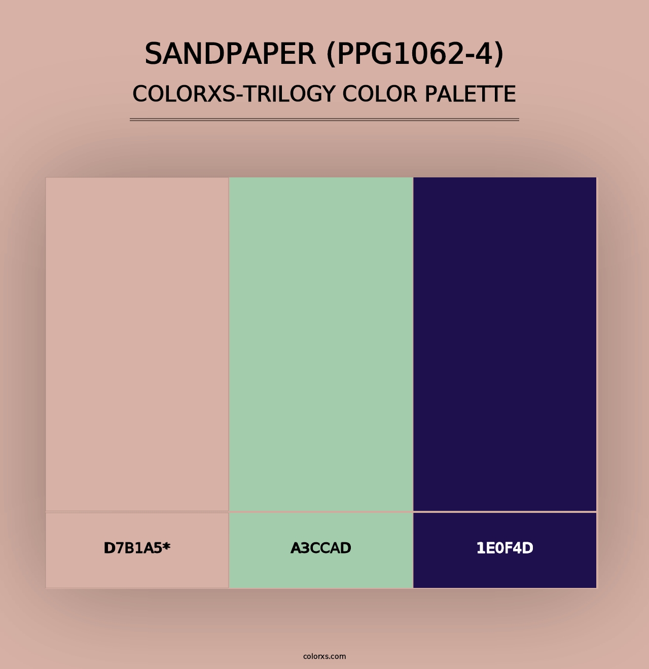 Sandpaper (PPG1062-4) - Colorxs Trilogy Palette