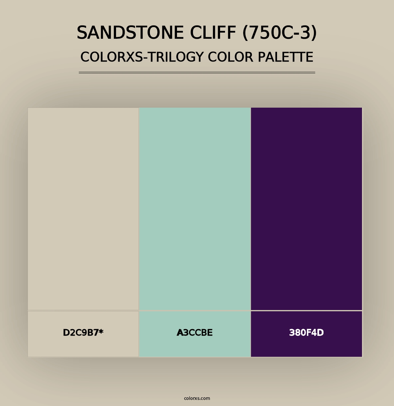 Sandstone Cliff (750C-3) - Colorxs Trilogy Palette