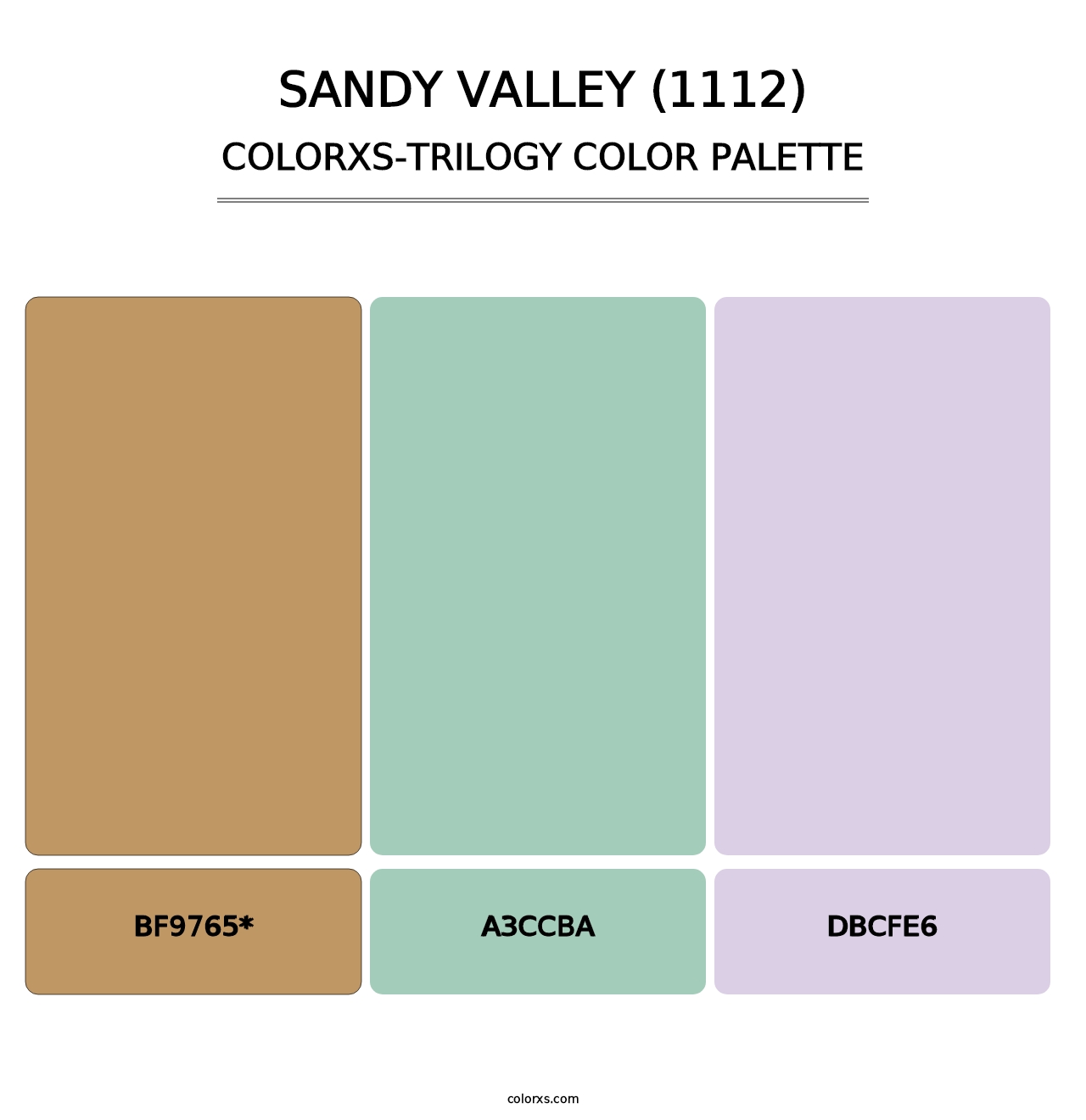 Sandy Valley (1112) - Colorxs Trilogy Palette