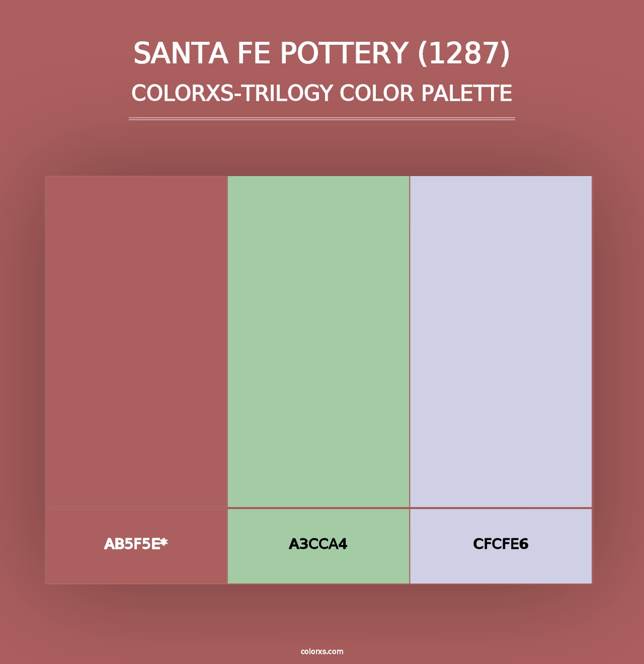 Santa Fe Pottery (1287) - Colorxs Trilogy Palette