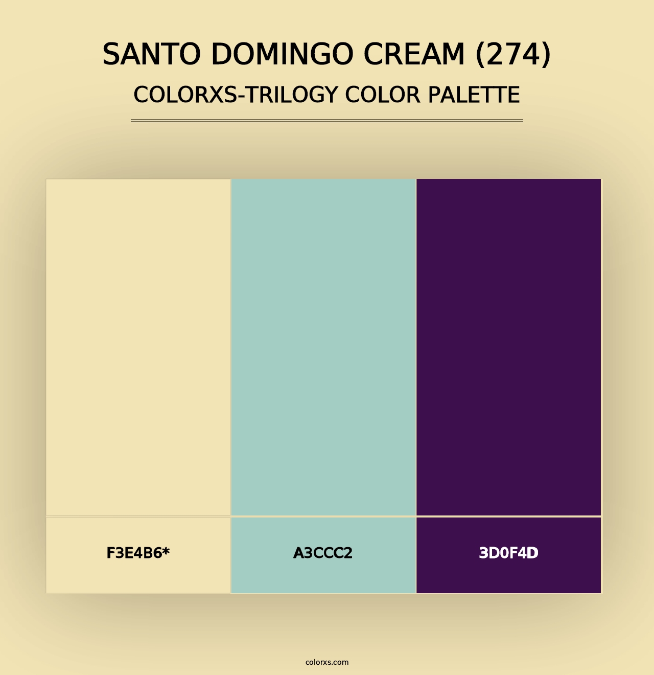 Santo Domingo Cream (274) - Colorxs Trilogy Palette