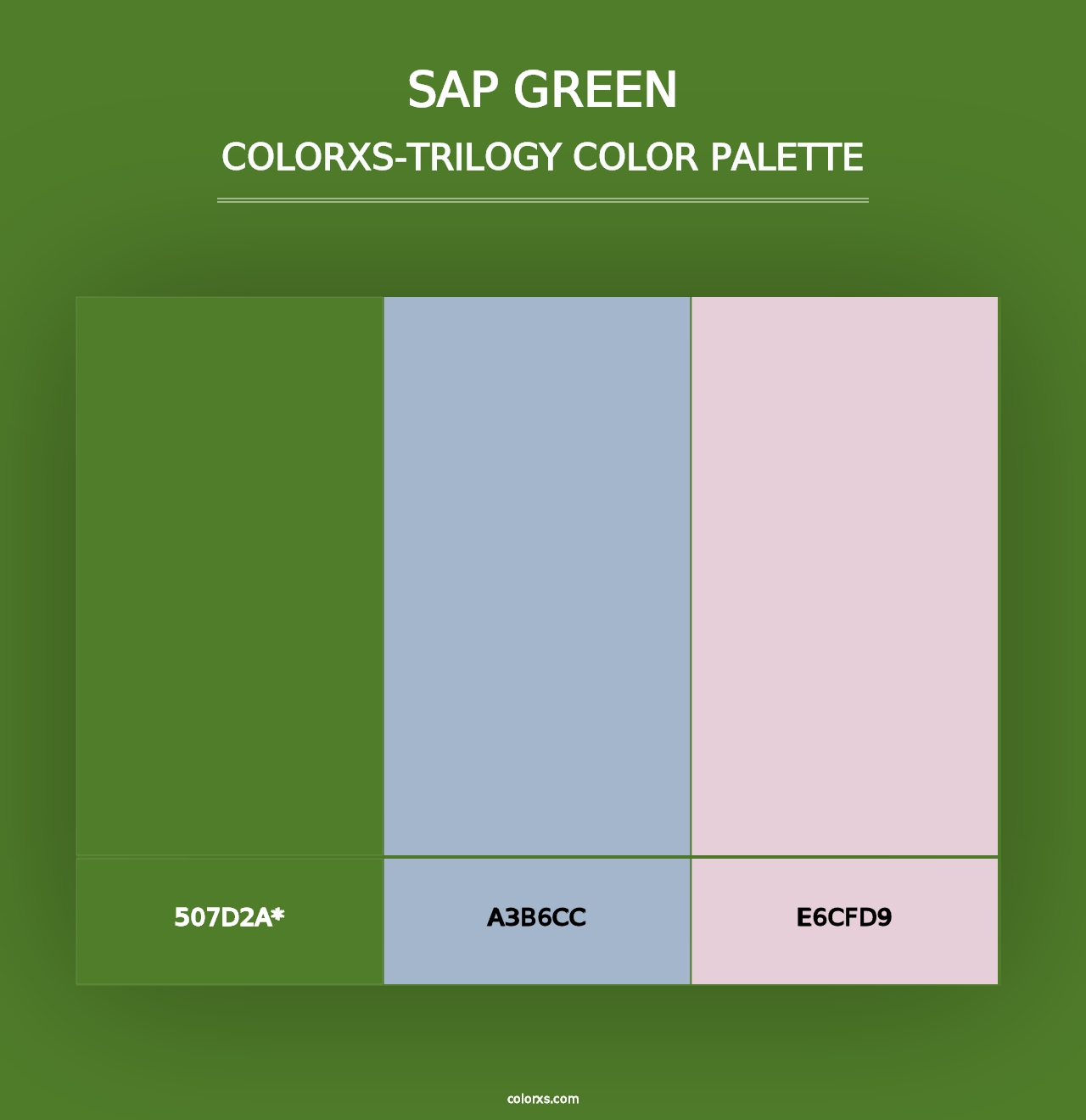 Sap Green - Colorxs Trilogy Palette