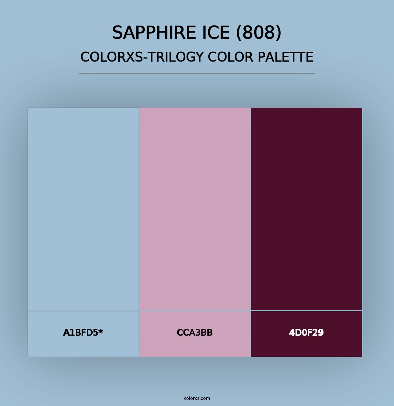 Sapphire Ice (808) - Colorxs Trilogy Palette