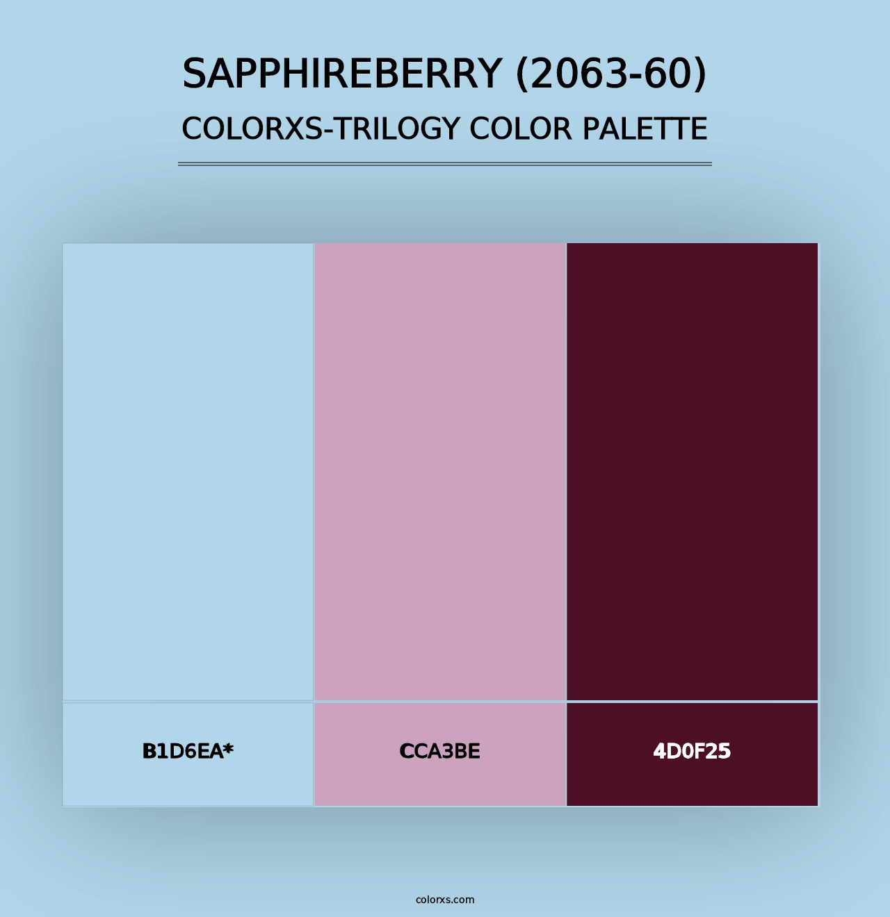 Sapphireberry (2063-60) - Colorxs Trilogy Palette