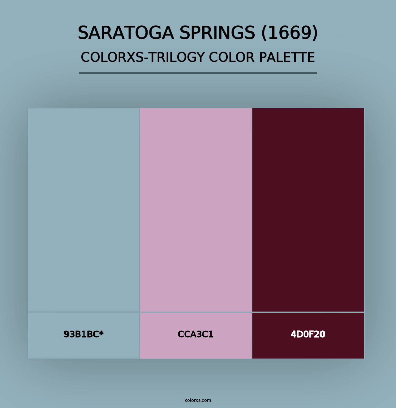 Saratoga Springs (1669) - Colorxs Trilogy Palette