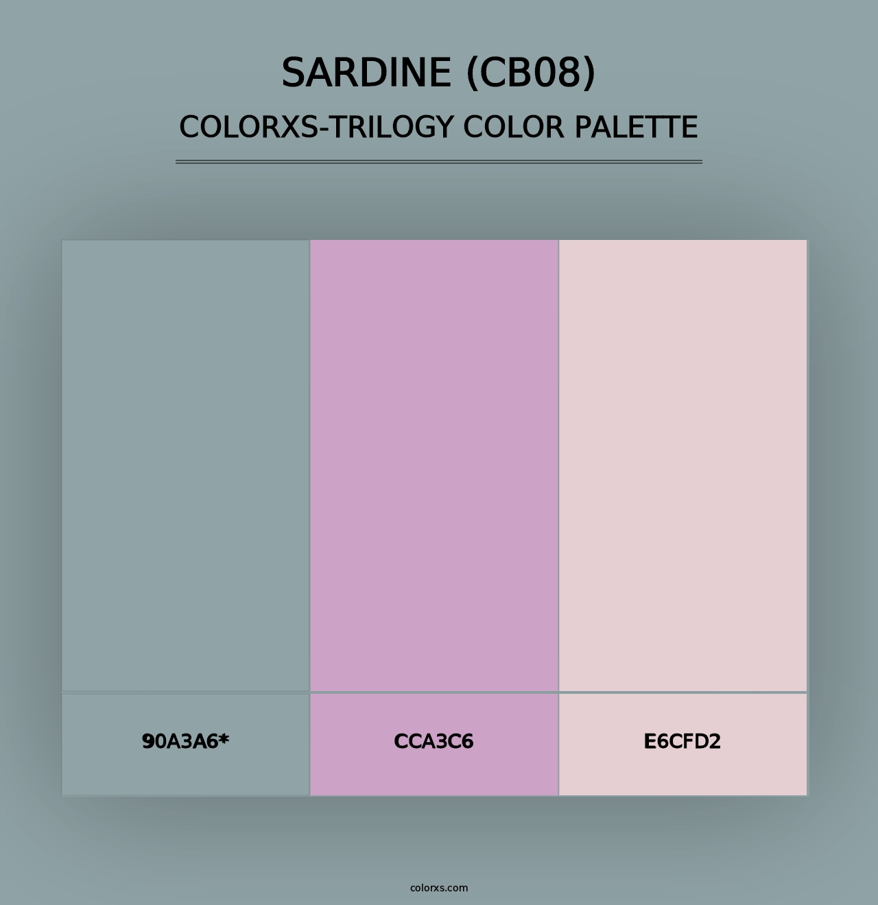 Sardine (CB08) - Colorxs Trilogy Palette