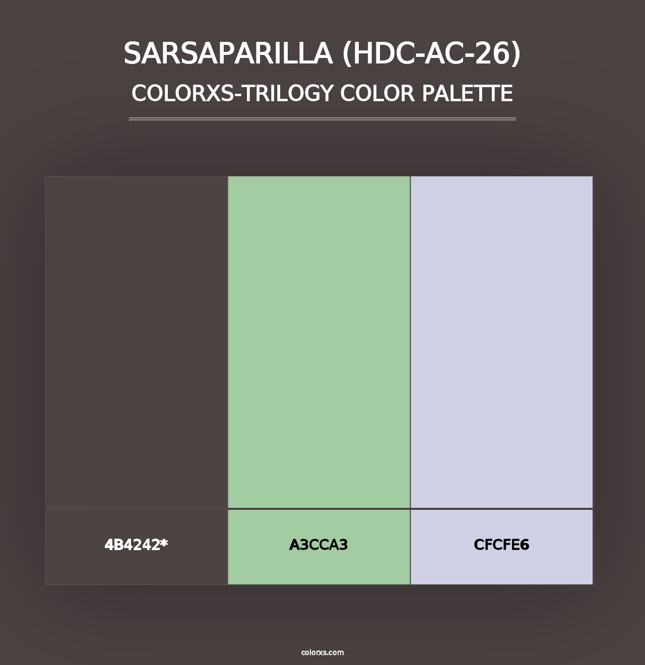 Sarsaparilla (HDC-AC-26) - Colorxs Trilogy Palette