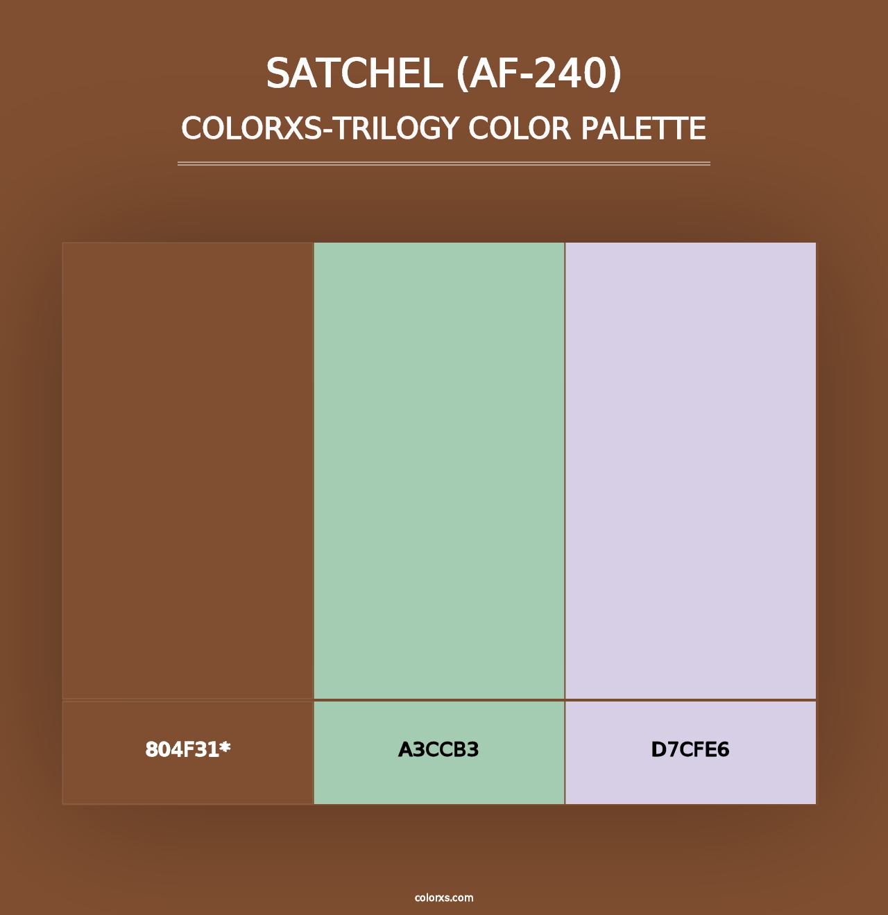 Satchel (AF-240) - Colorxs Trilogy Palette