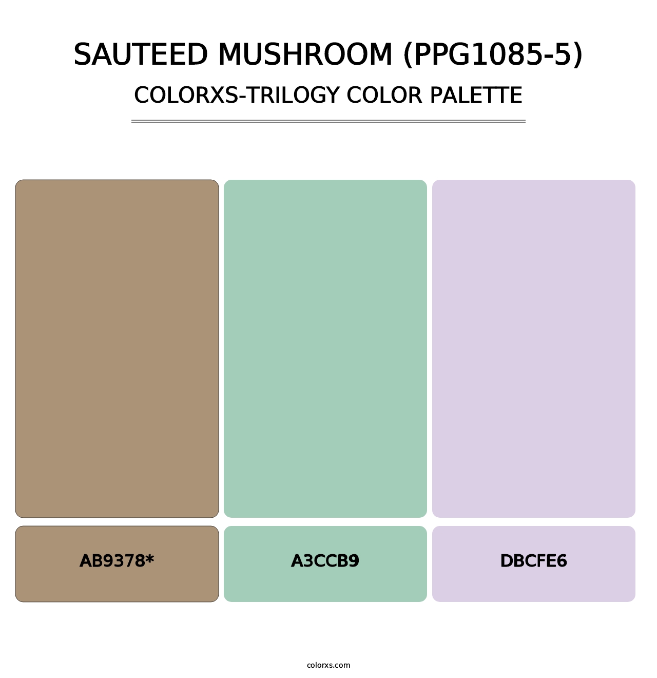 Sauteed Mushroom (PPG1085-5) - Colorxs Trilogy Palette