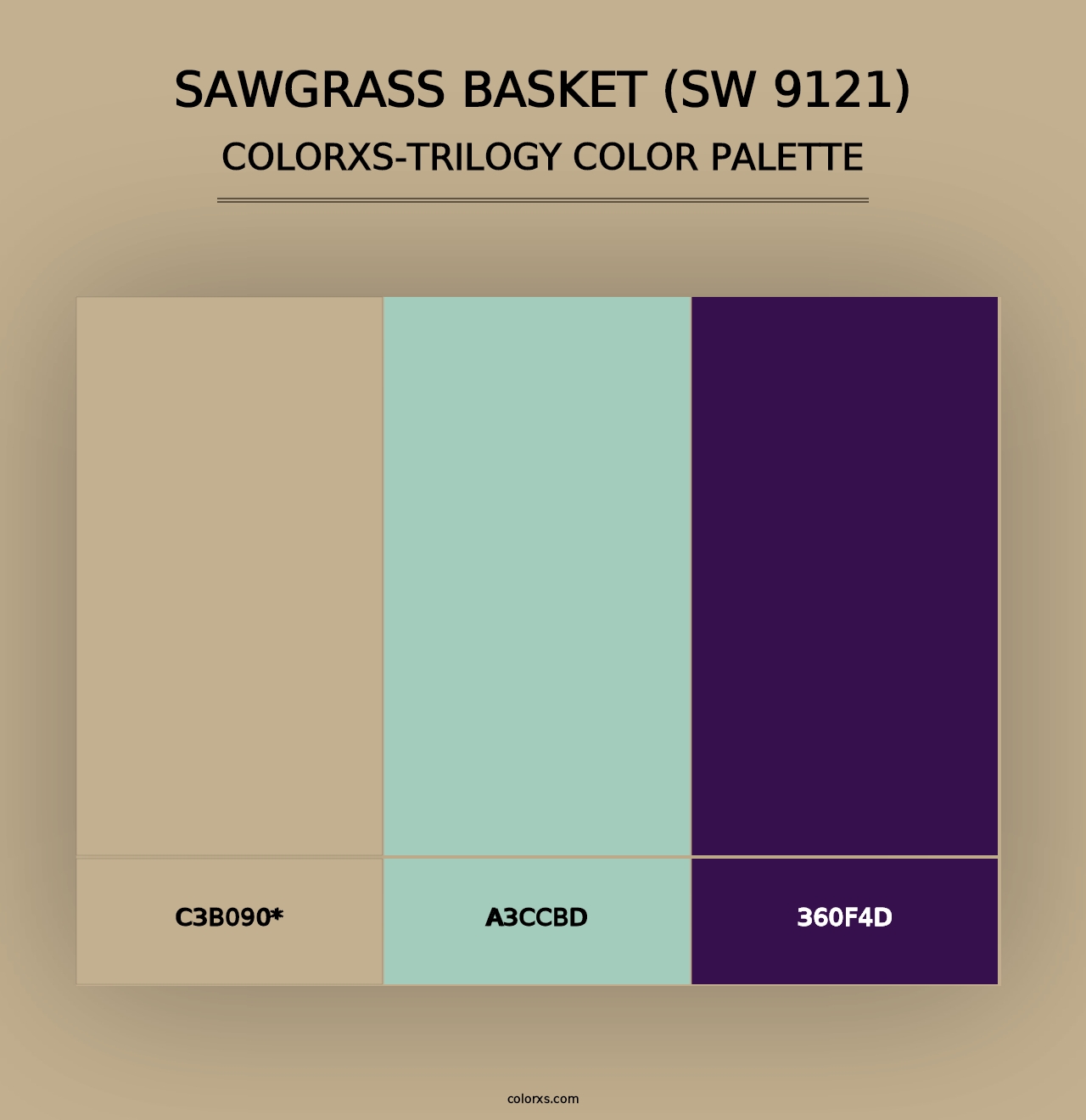 Sawgrass Basket (SW 9121) - Colorxs Trilogy Palette