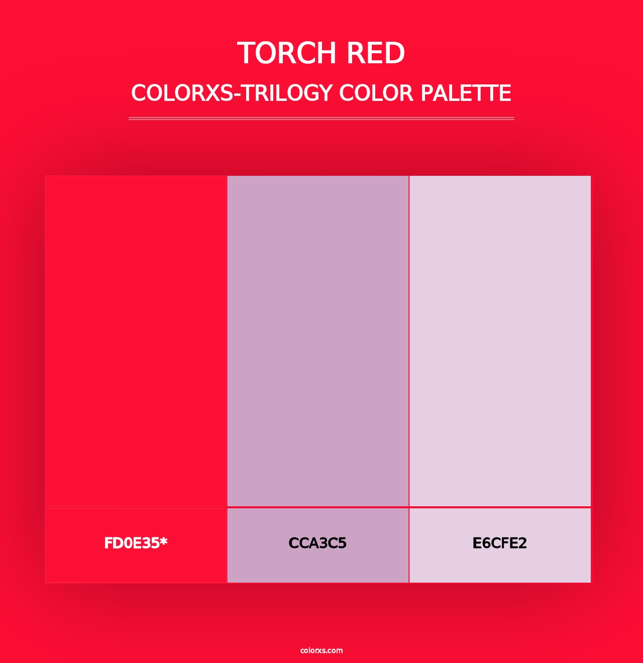 Torch Red - Colorxs Trilogy Palette