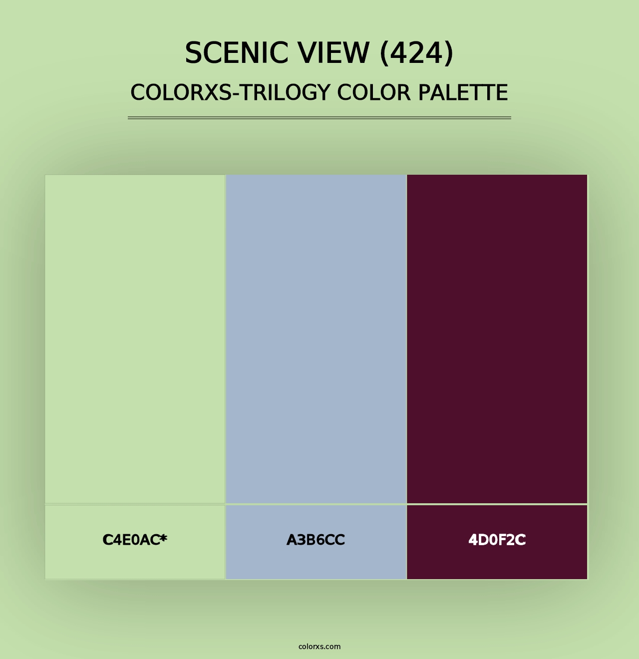 Scenic View (424) - Colorxs Trilogy Palette