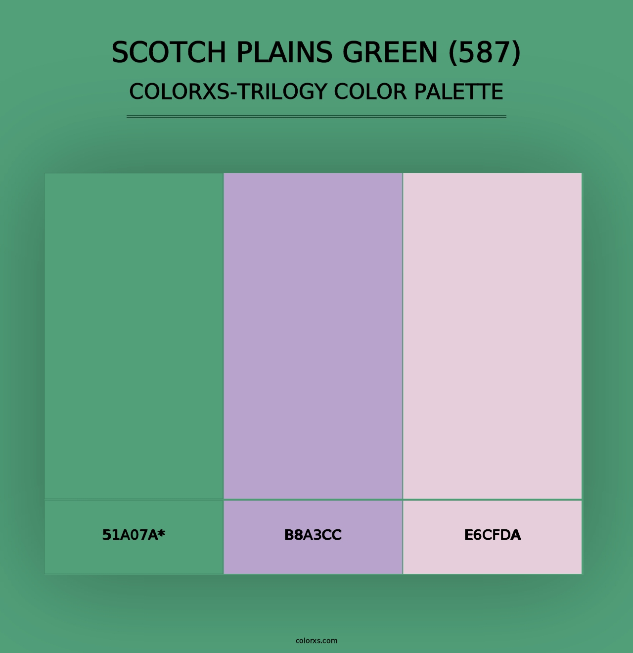 Scotch Plains Green (587) - Colorxs Trilogy Palette