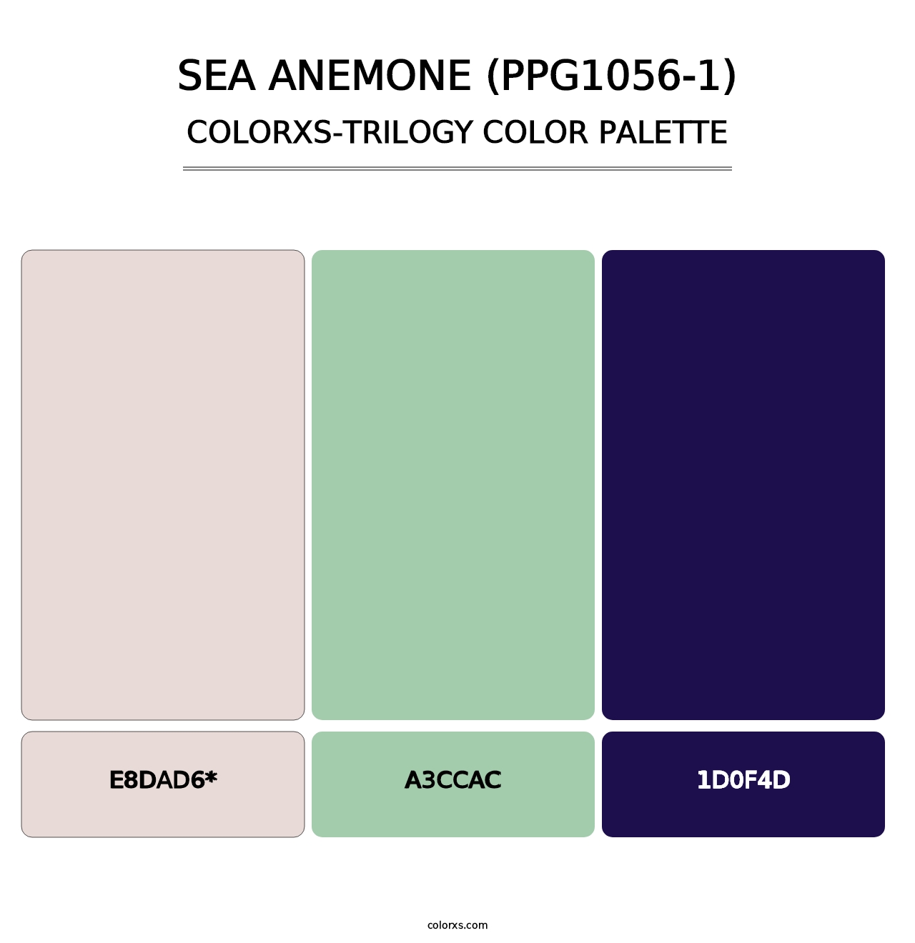 Sea Anemone (PPG1056-1) - Colorxs Trilogy Palette