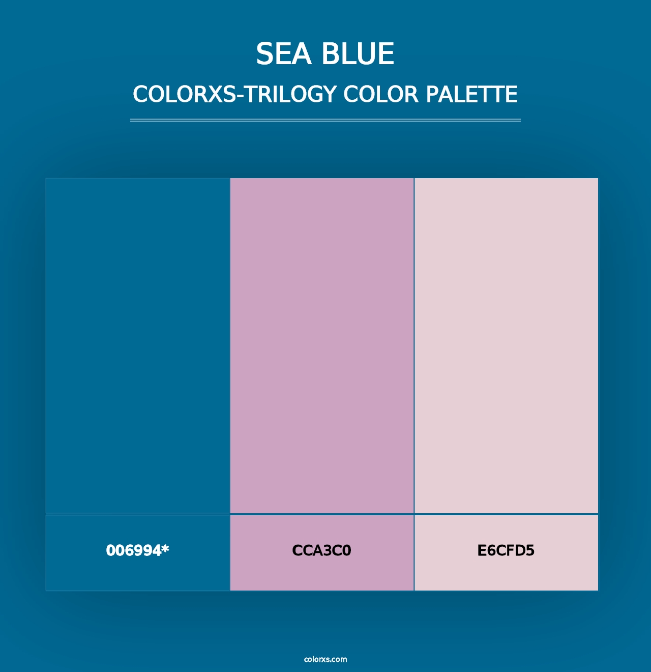 Sea Blue - Colorxs Trilogy Palette